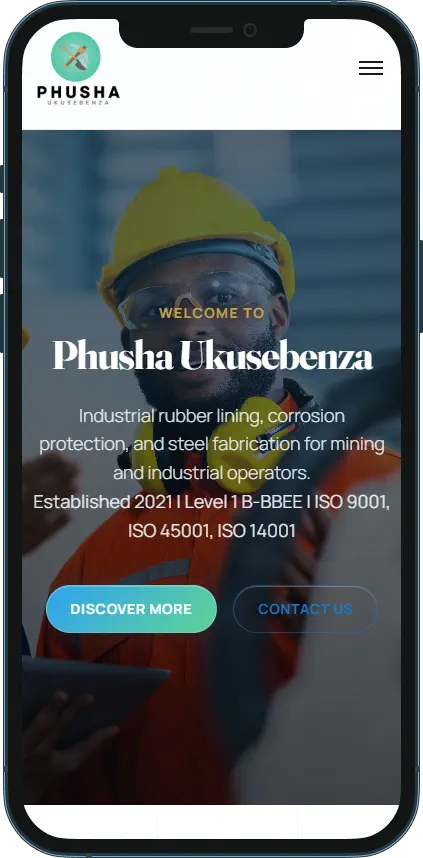 Phusha Ukusebenza mobile mockup